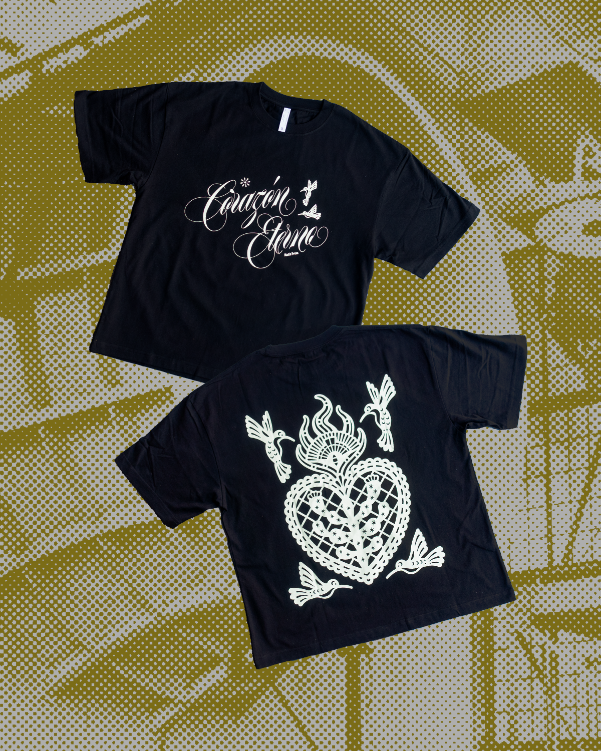 Corazón Eterno Boxy Tee — Matiz Press x Guzman Studio