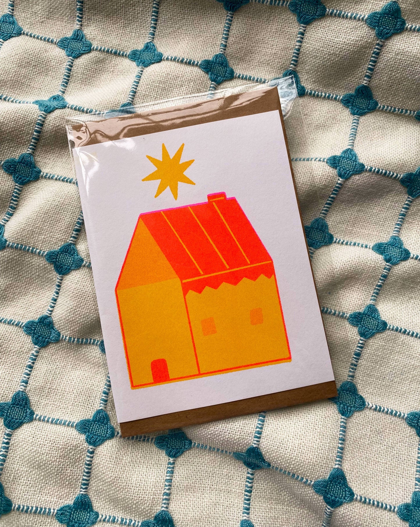 Riso-Printed House Card