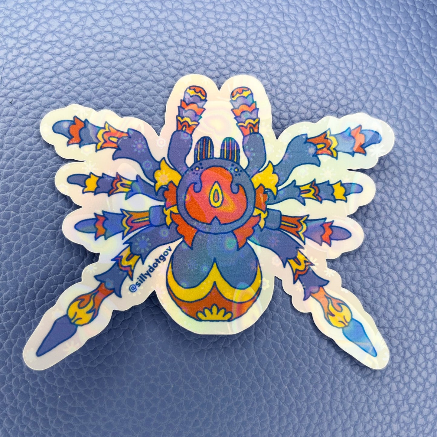 Colorful Tarantula Holographic Sticker - 1