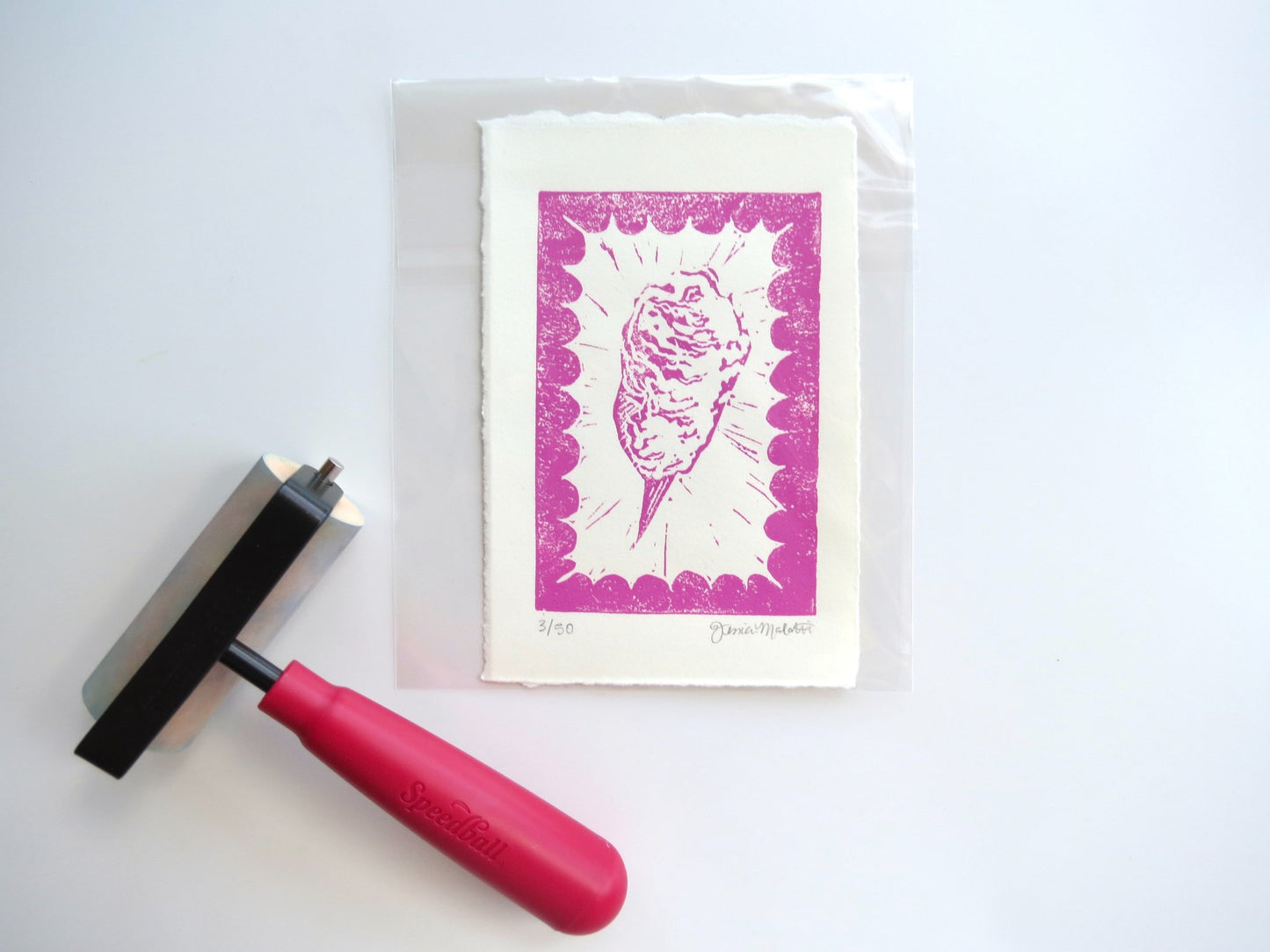 Cotton Candy Block Print - 1