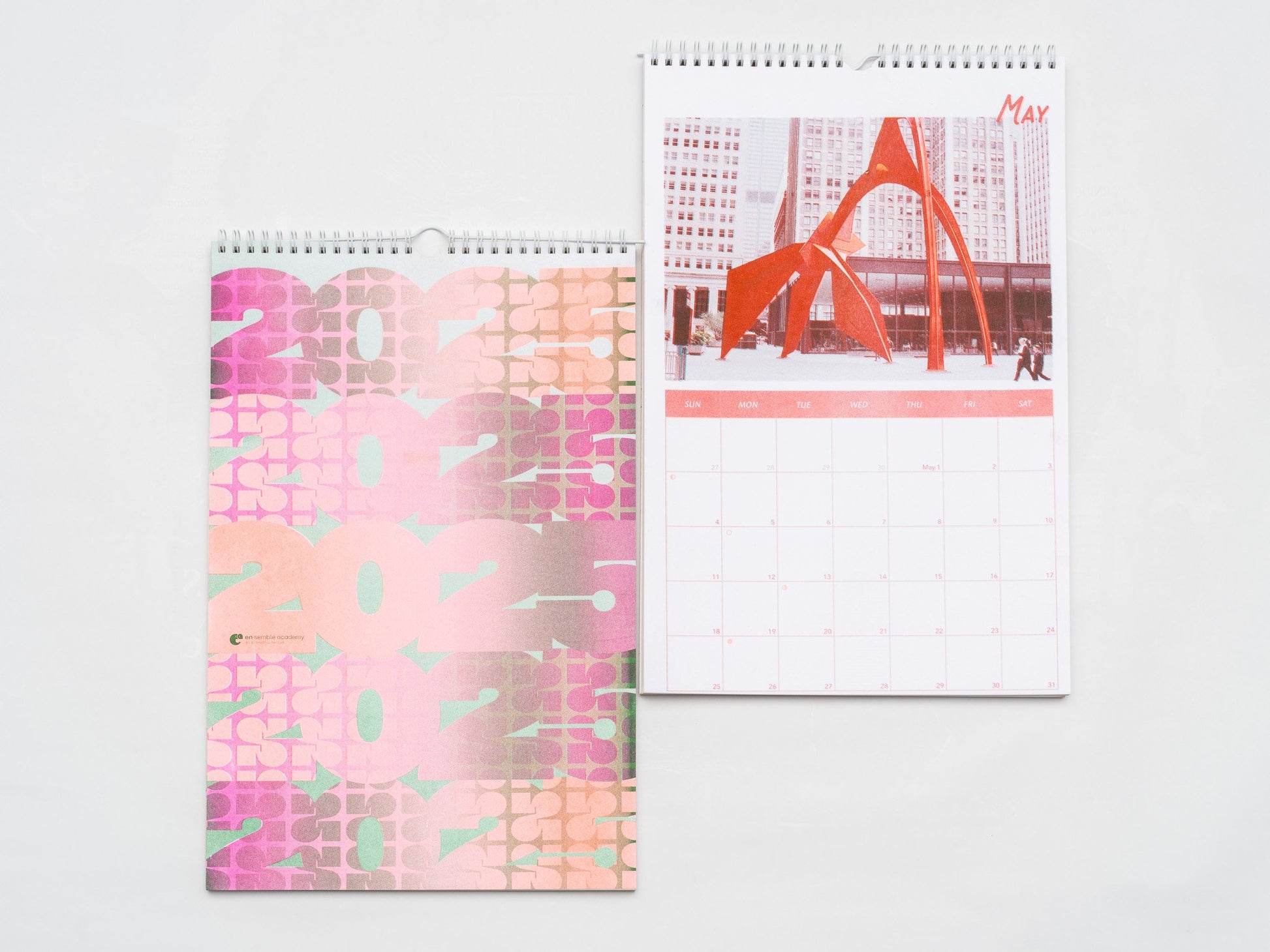 Risograph Printed Calendar 2025 - 1