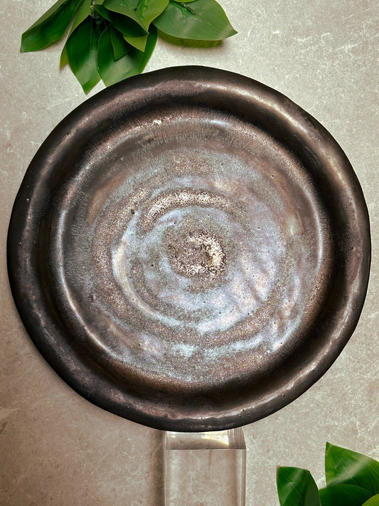 Metallic Stoneware dinner plate - 1