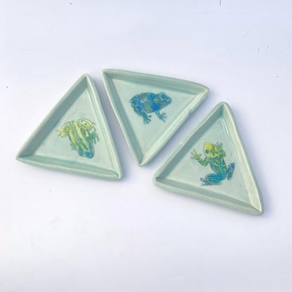 blue banded frog trinket dish - 2