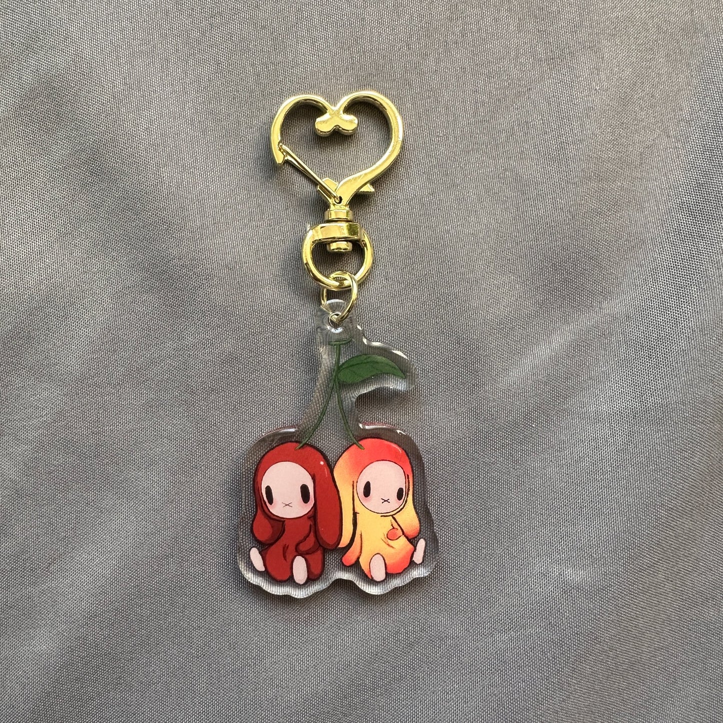 cherry bunny keychain - 1