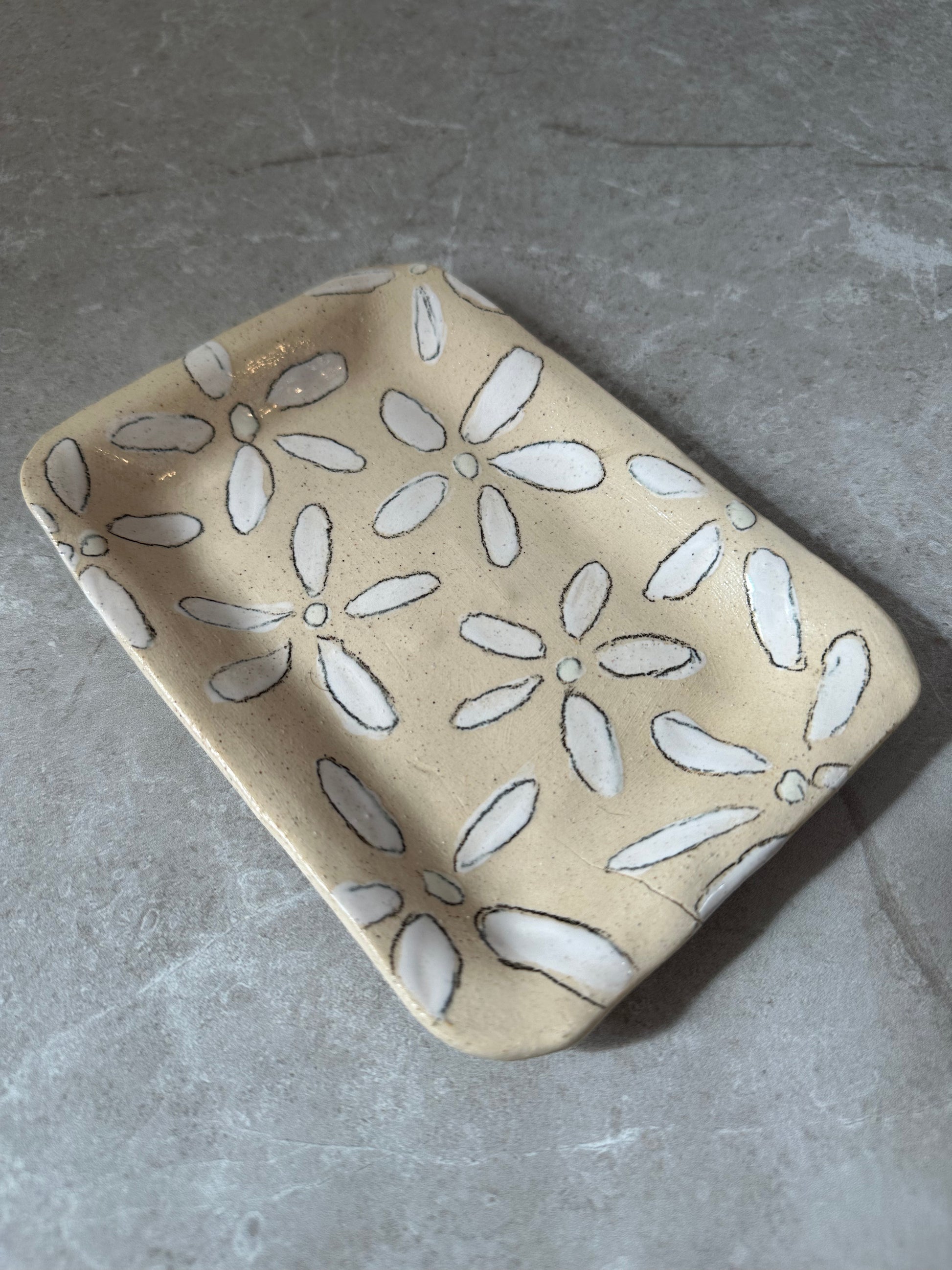 Ceramic Flower Tray - 2