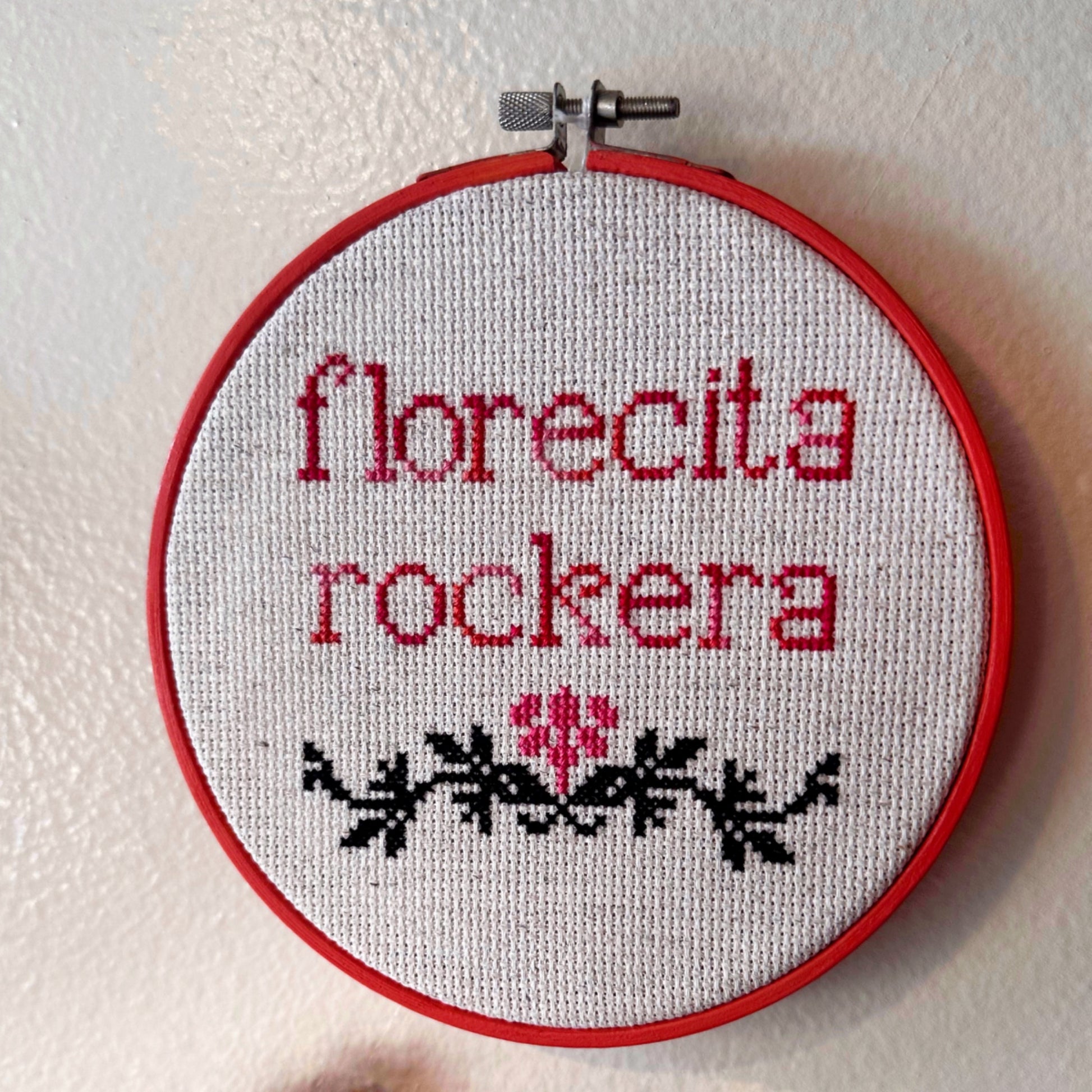 Florecita Rockera Cross Stitch - 1