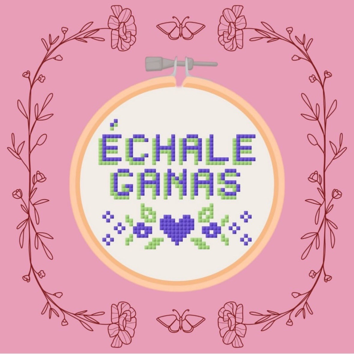 Échale Ganas Cross Stitch Kit - 2