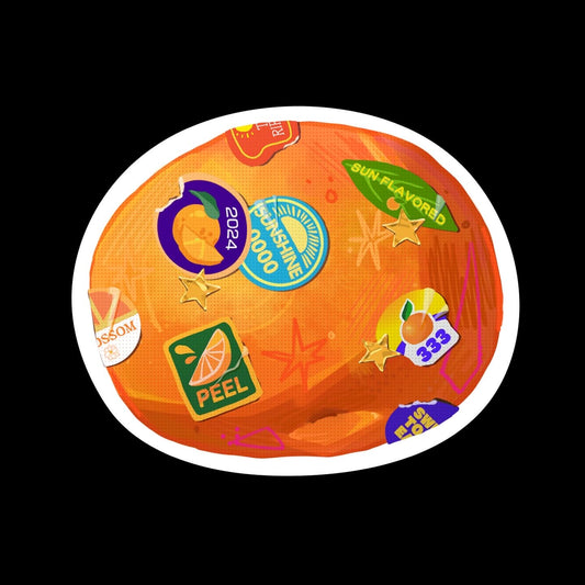 Orange Fruit Sticker - 1