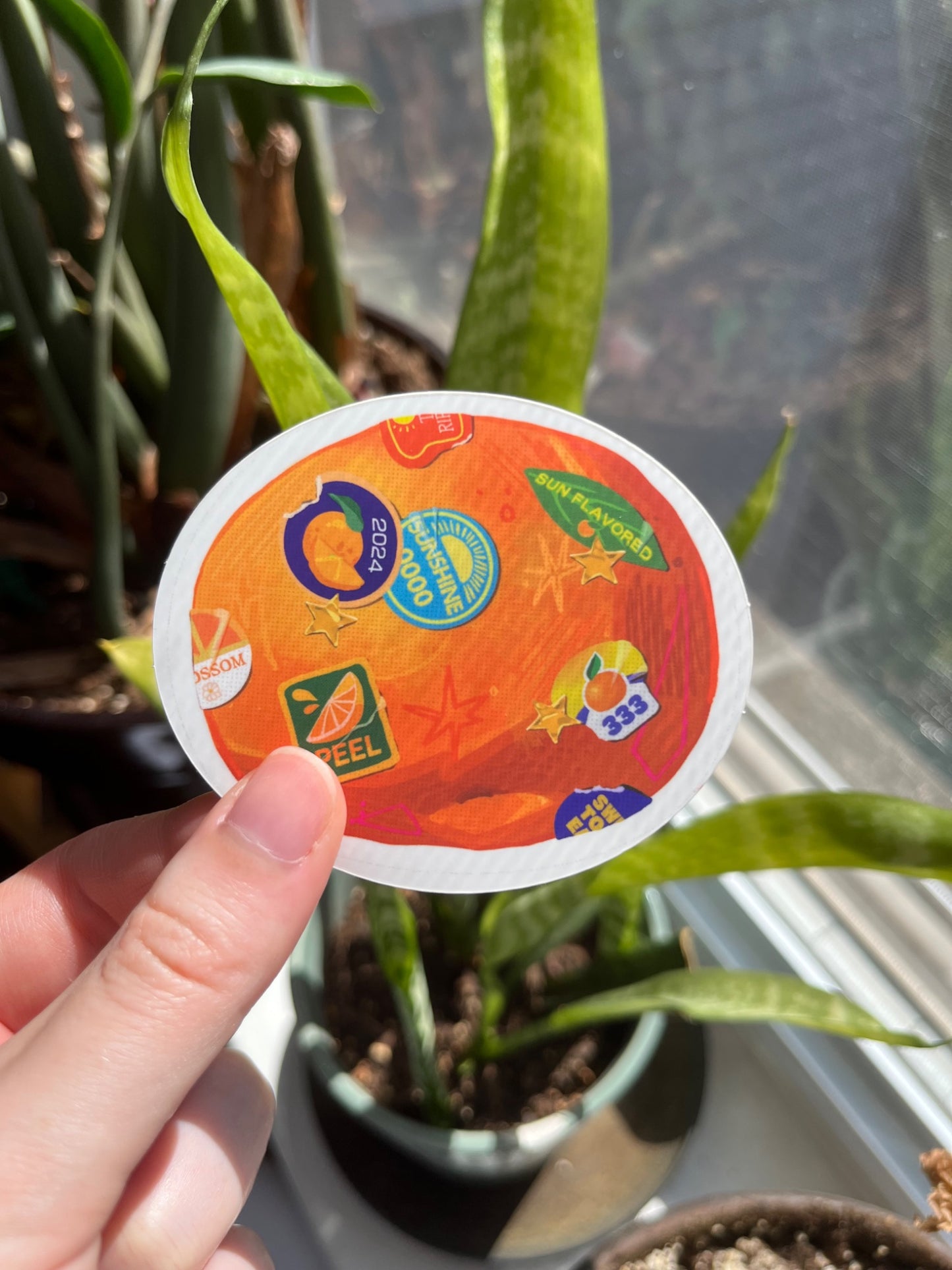 Orange Fruit Sticker - 5