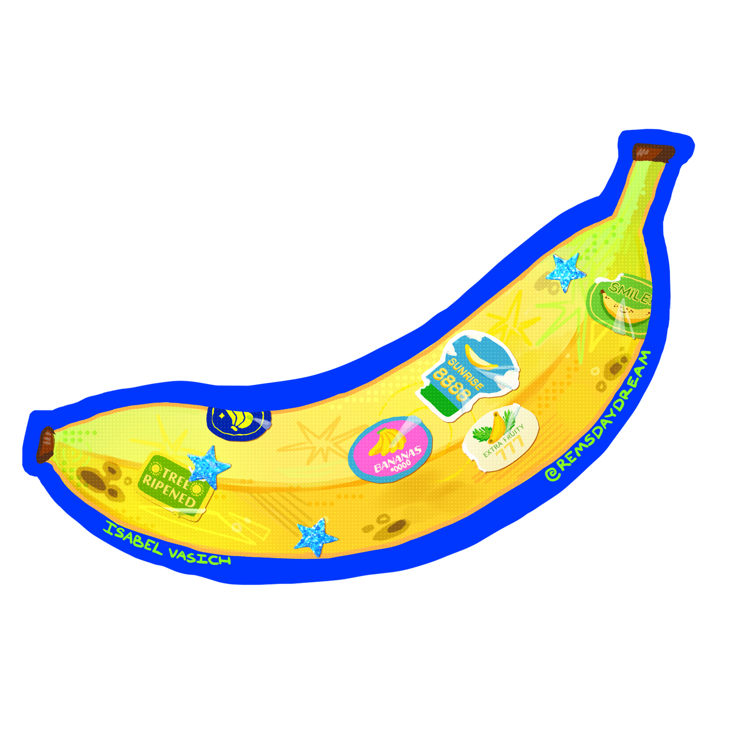 Banana Fruit Sticker - 4