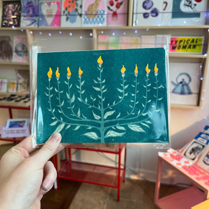 Risograph Hanukkah Card - 1