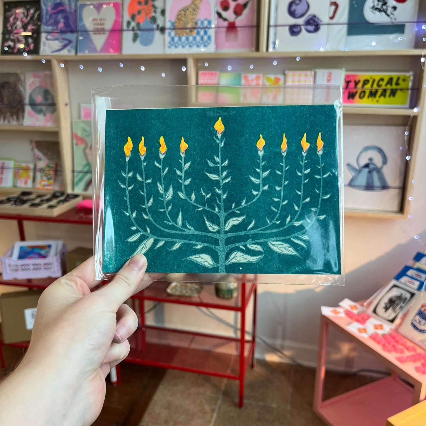 Risograph Hanukkah Card - 2