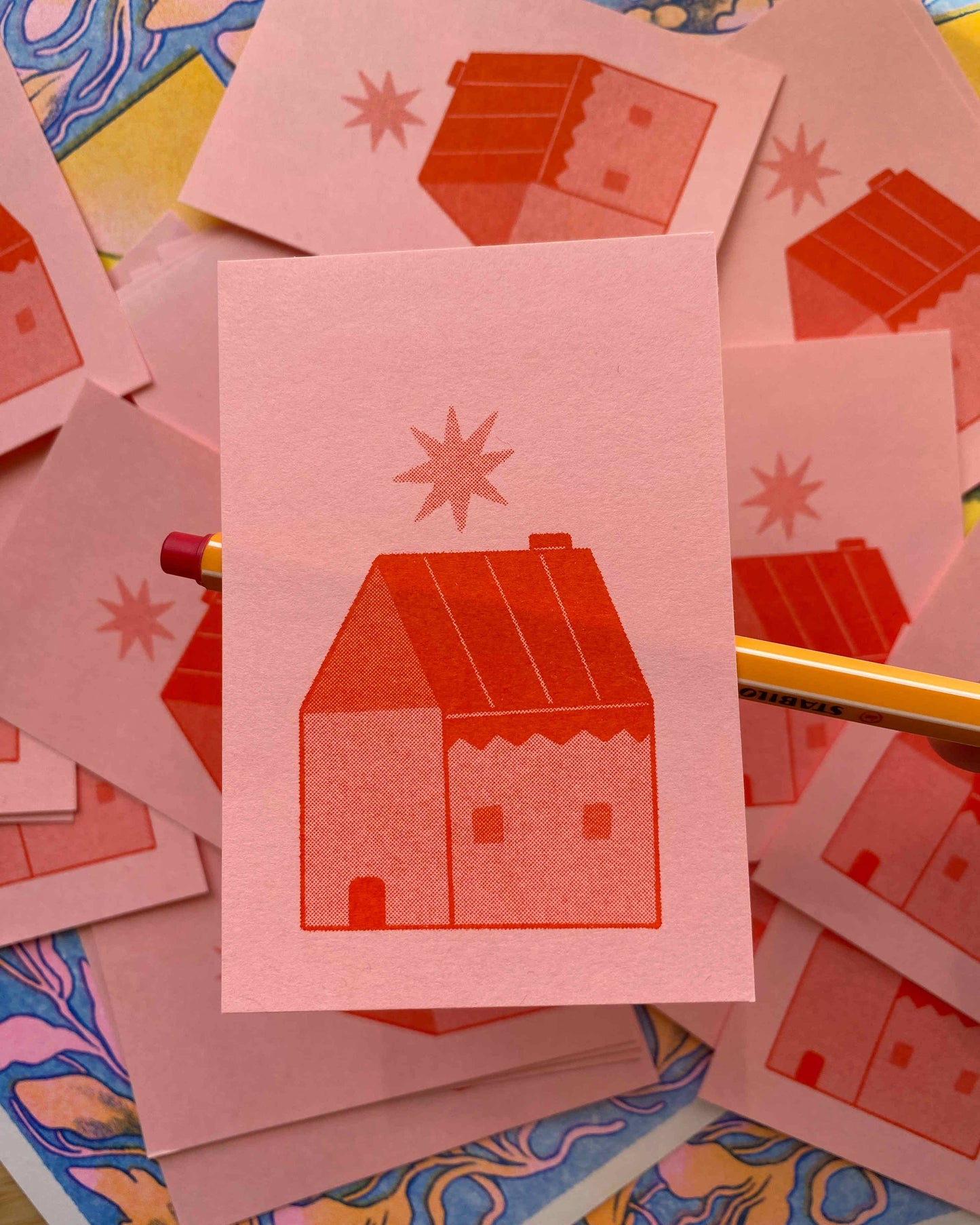 House Home Mini Riso Cards