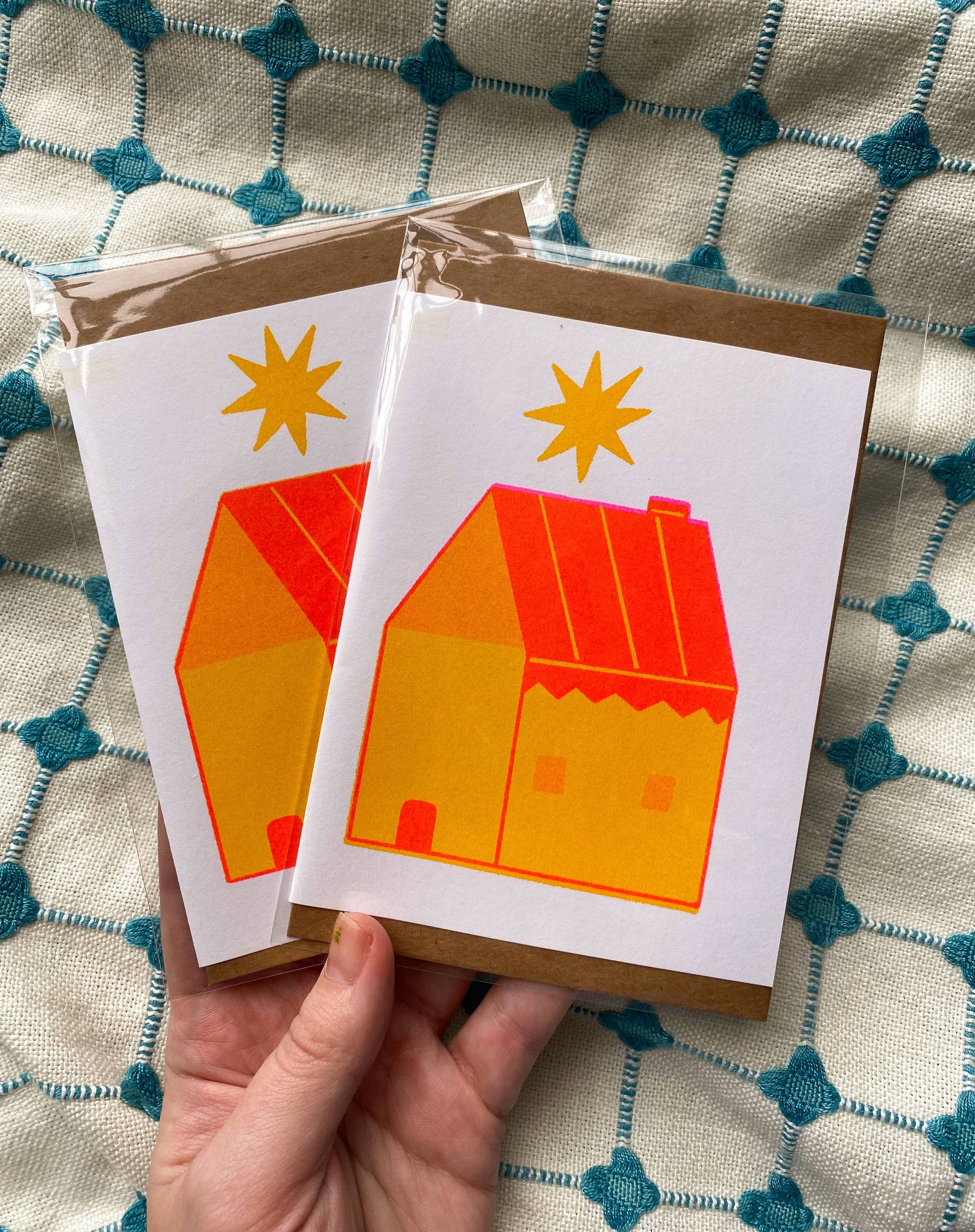 Riso-Printed House Card