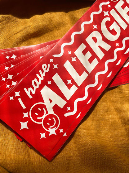 I Have Allergies Bumper Sticker