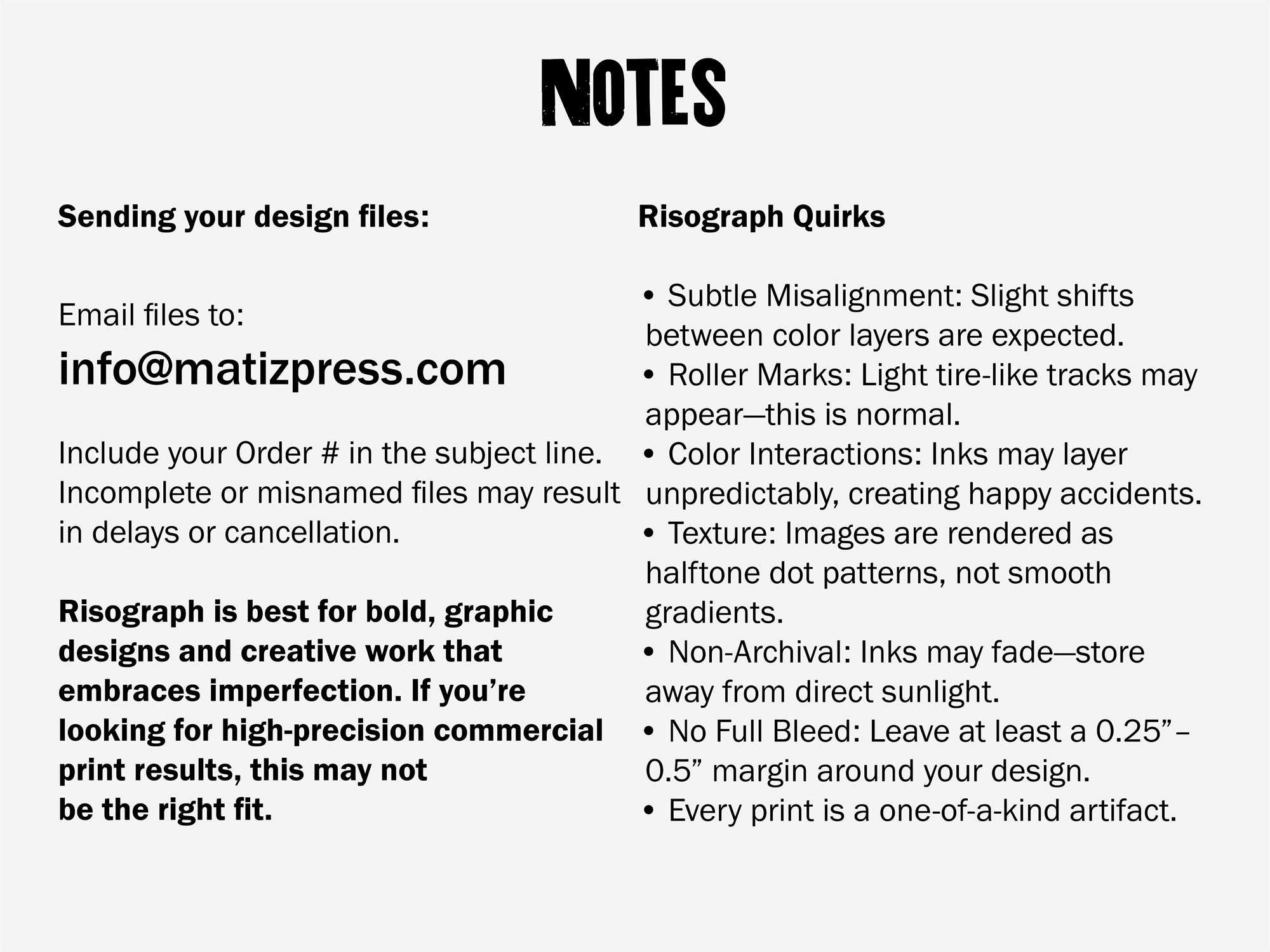 2-Color Custom Risograph Prints – Letter Size (8.5"x11")
