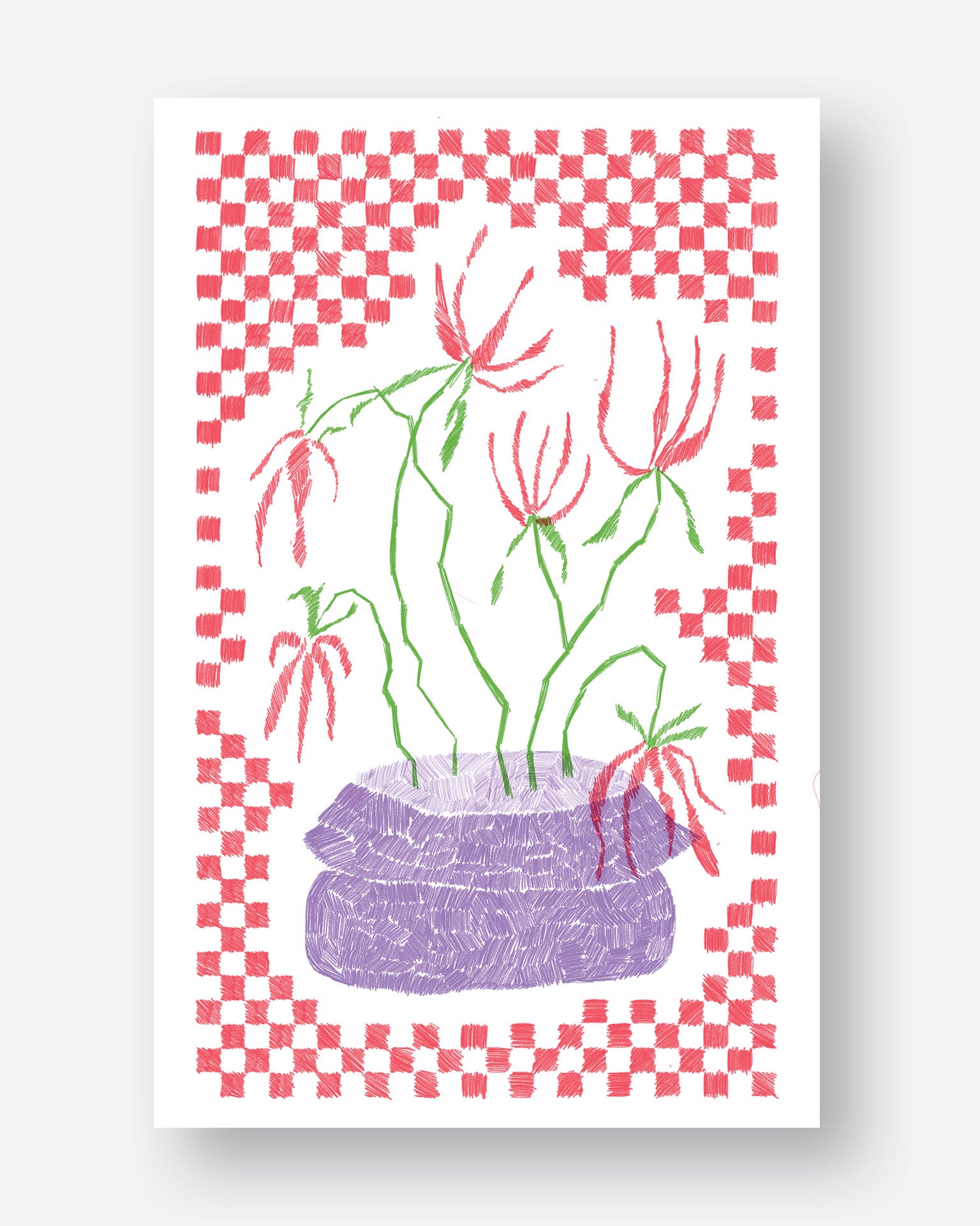 Vase Series - Riso Print